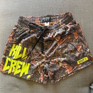 Kill crew men’s camo shorts Large New without tags